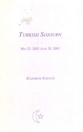 Turkish Sojourn, Book Cover